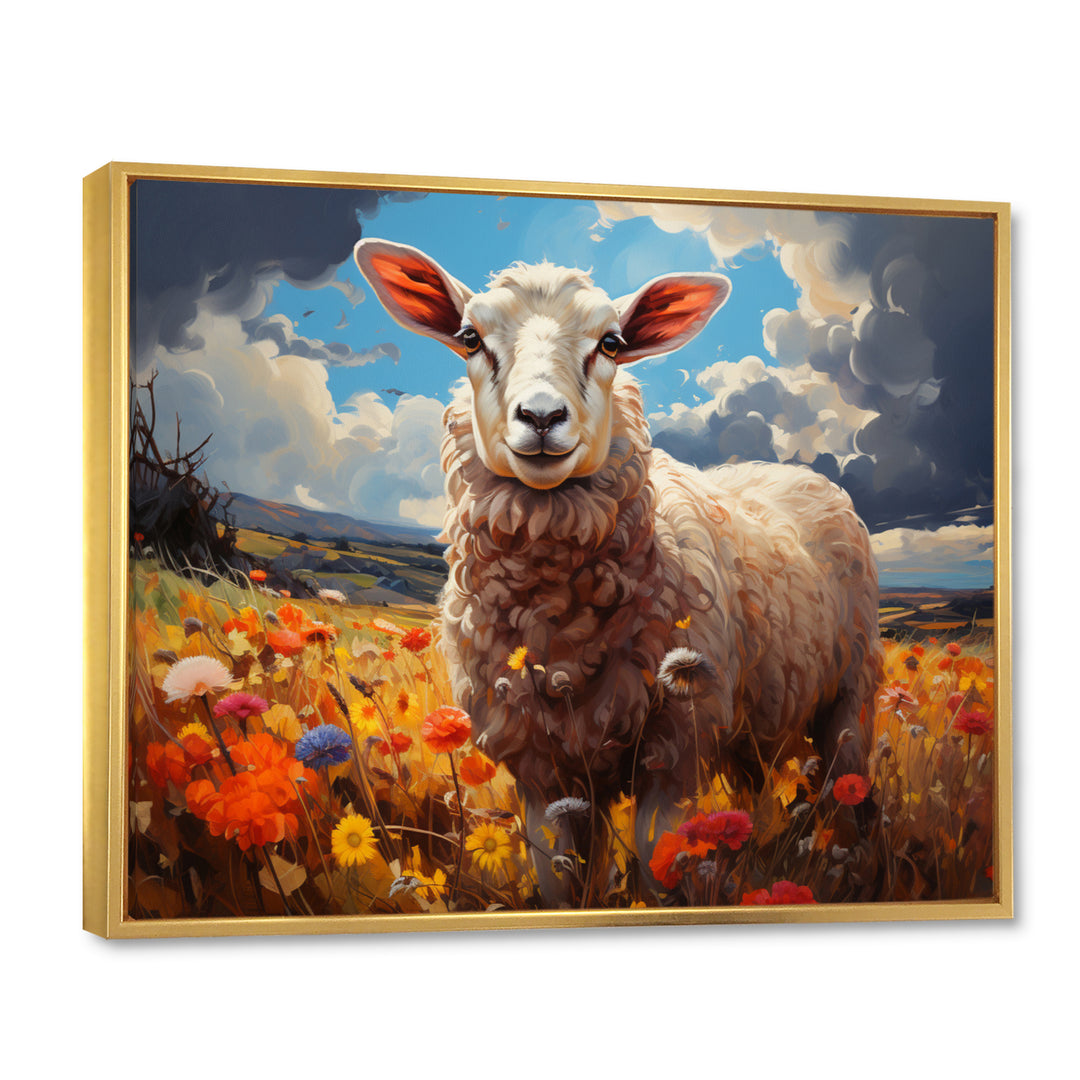 Sheep Vibrant Meadows - Sheep Wall Decor