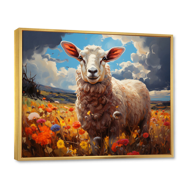 Sheep Vibrant Meadows - Sheep Wall Decor