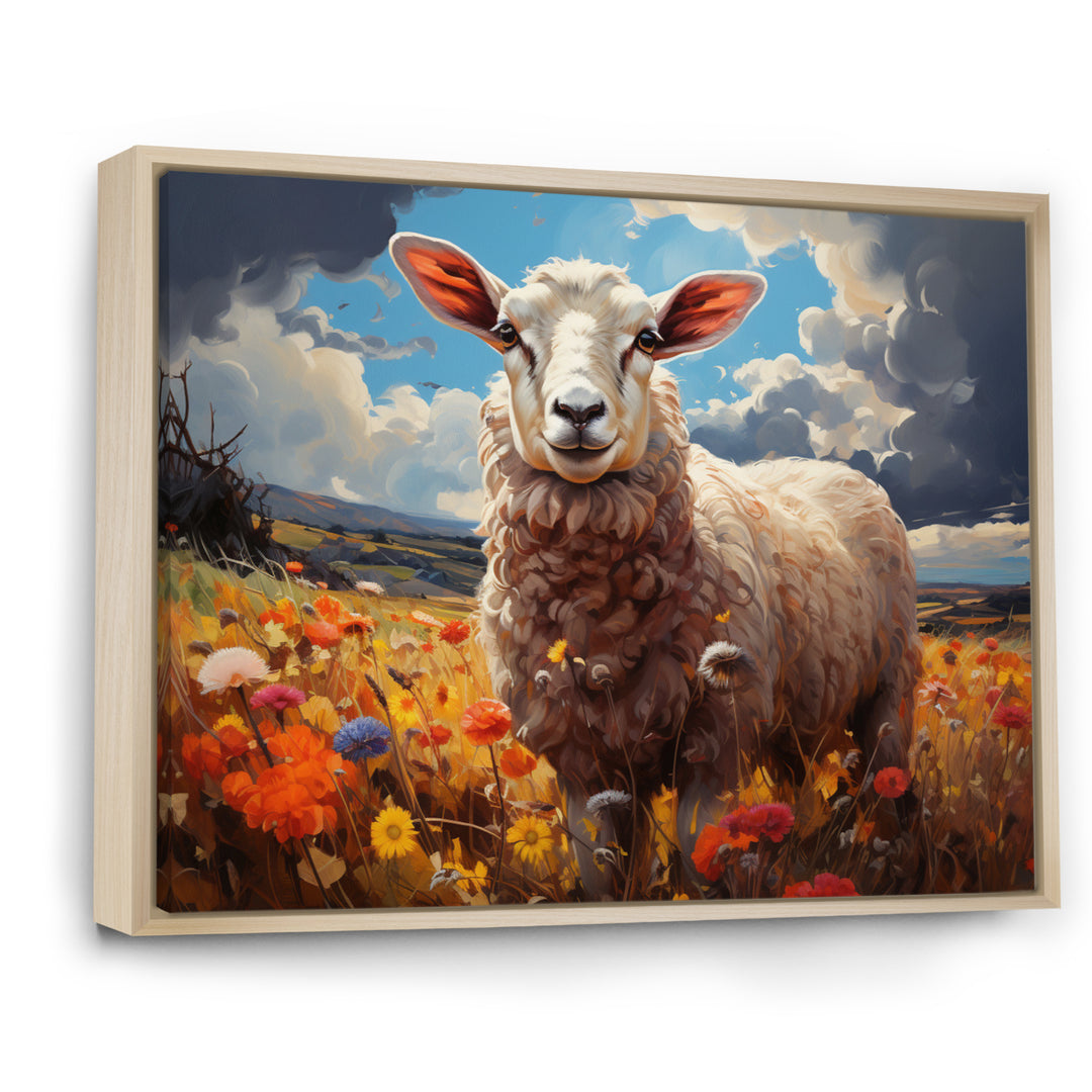 Sheep Vibrant Meadows - Sheep Wall Decor