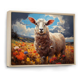 Sheep Vibrant Meadows - Sheep Wall Decor