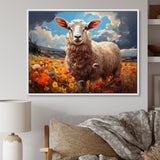 Sheep Vibrant Meadows - Sheep Wall Decor