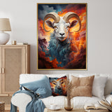 Teal Sheep Woolen Symphony - Teal Sheep Wall Art