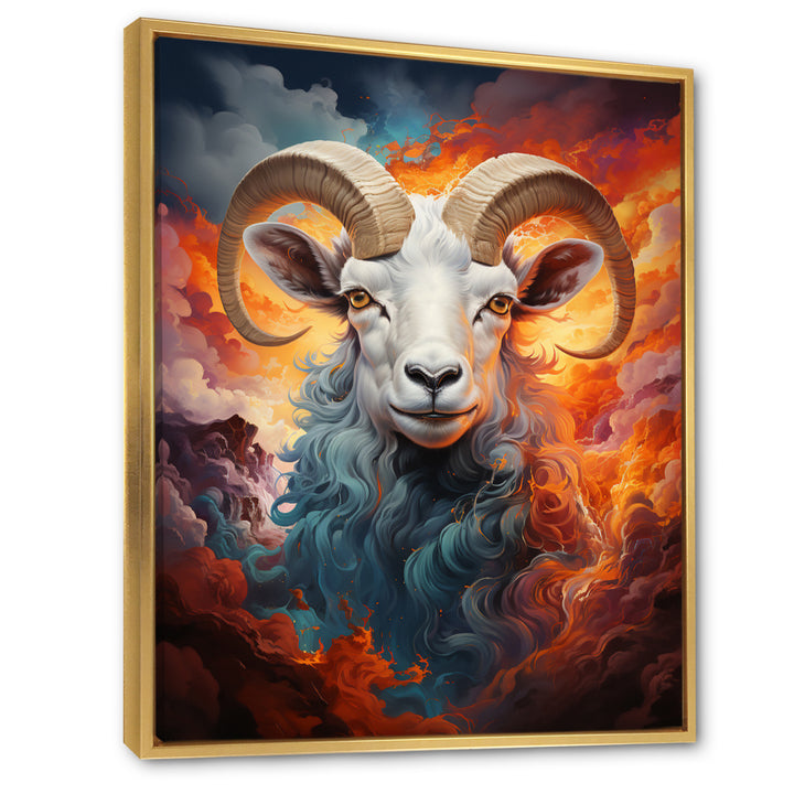 Teal Sheep Woolen Symphony - Teal Sheep Wall Art