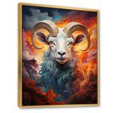 Teal Sheep Woolen Symphony - Teal Sheep Wall Art
