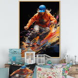Skateboard Abstract Ollie - Skateboard Canvas Wall Art
