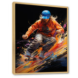 Skateboard Abstract Ollie - Skateboard Canvas Wall Art