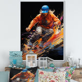 Skateboard Abstract Ollie - Skateboard Canvas Wall Art