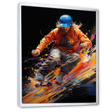 Skateboard Abstract Ollie - Skateboard Canvas Wall Art