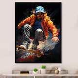 Skateboard Dynamic Grind - Skateboard Canvas Wall Art