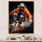 Skateboard Dynamic Grind - Skateboard Canvas Wall Art
