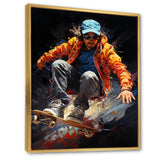 Skateboard Dynamic Grind - Skateboard Canvas Wall Art