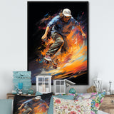 Skateboard Rhythmic Grind - Skateboard Canvas Wall Art