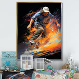 Skateboard Rhythmic Grind - Skateboard Canvas Wall Art