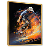 Skateboard Rhythmic Grind - Skateboard Canvas Wall Art