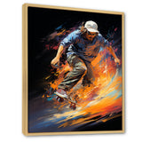 Skateboard Rhythmic Grind - Skateboard Canvas Wall Art