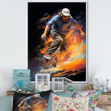 Skateboard Rhythmic Grind - Skateboard Canvas Wall Art
