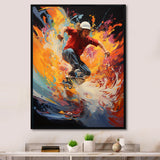 Skateboard Synchrony - Skateboard Canvas Wall Art