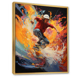 Skateboard Synchrony - Skateboard Canvas Wall Art