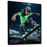 Skateboard Thrills - Skateboard Canvas Wall Art