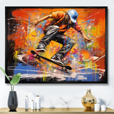 Skateboard Street Canvas I - Skateboard Canvas Wall Art