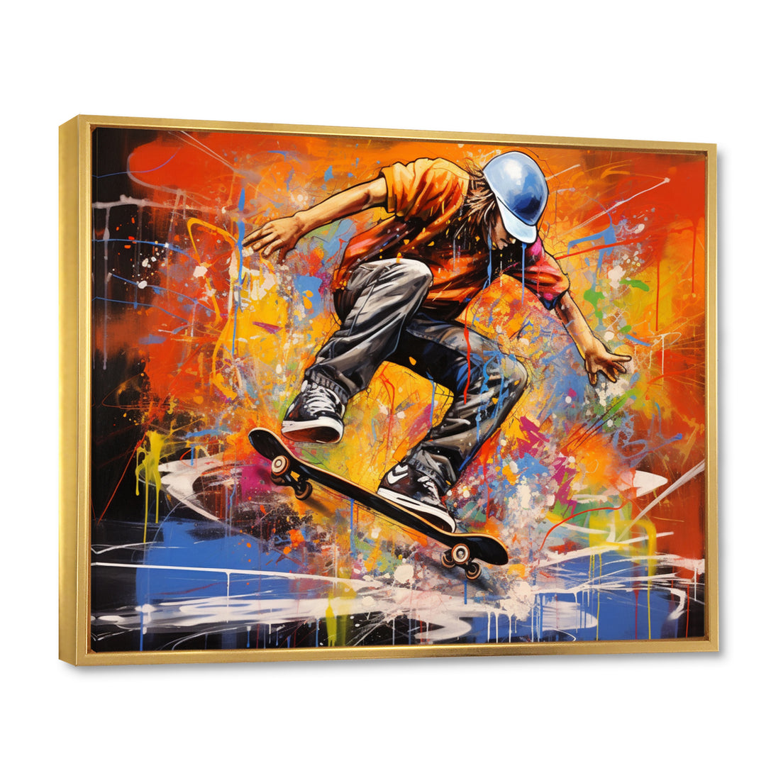 Skateboard Street Canvas I - Skateboard Canvas Wall Art
