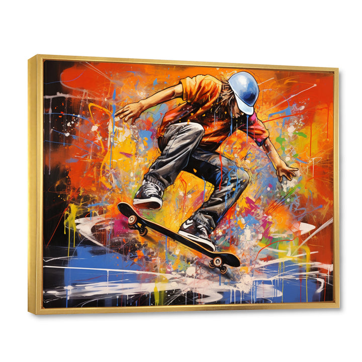 Skateboard Street Canvas I - Skateboard Canvas Wall Art
