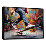Skateboard Street Fusion - Skateboard Canvas Wall Art