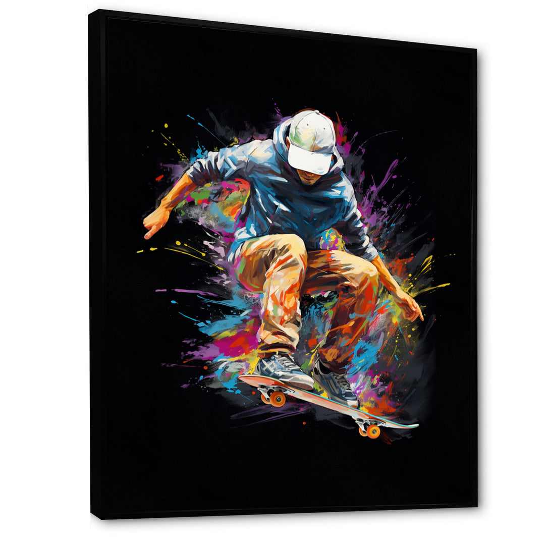 Skateboard Urban Flow I - Skateboard Canvas Wall Art