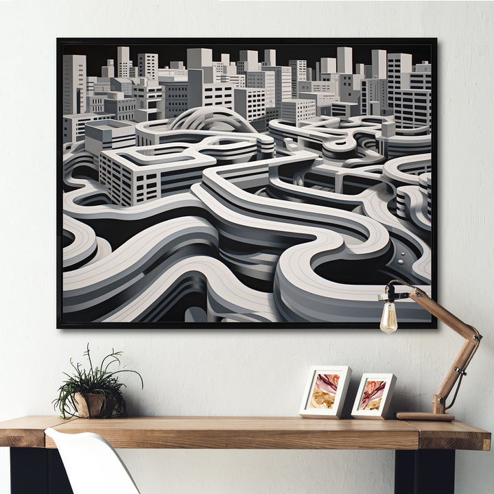 Skateboard Urban Rhythm - Skateboard Canvas Wall Art