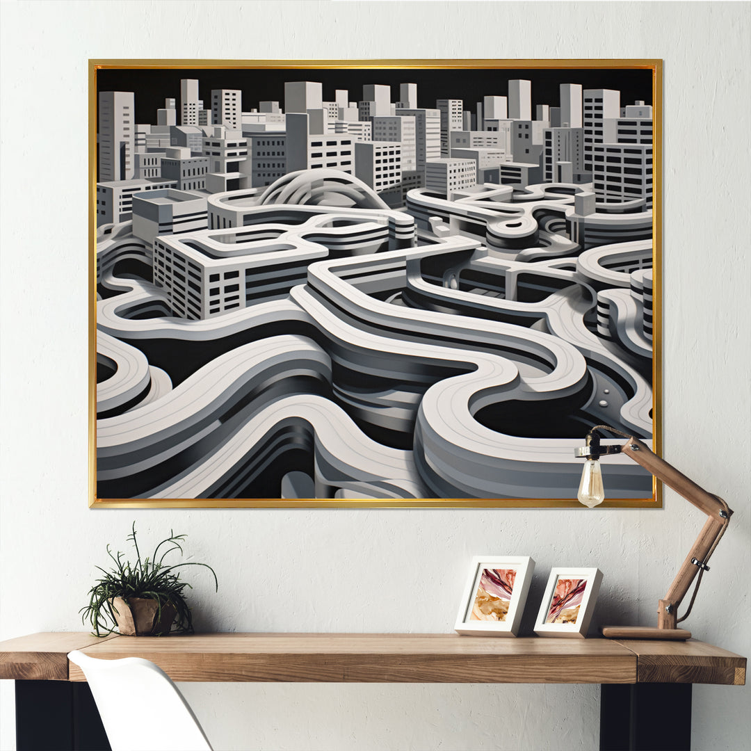 Skateboard Urban Rhythm - Skateboard Canvas Wall Art