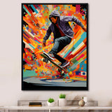 Skateboard Urban Rhythms - Skateboard Canvas Wall Art
