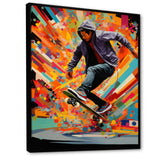 Skateboard Urban Rhythms - Skateboard Canvas Wall Art