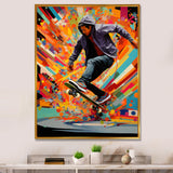 Skateboard Urban Rhythms - Skateboard Canvas Wall Art