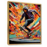 Skateboard Urban Rhythms - Skateboard Canvas Wall Art
