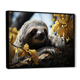 Sloth Slow Motion Portrait - Sloth Home Decor Art