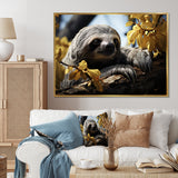 Sloth Slow Motion Portrait - Sloth Home Decor Art
