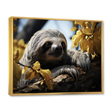 Sloth Slow Motion Portrait - Sloth Home Decor Art