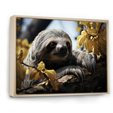 Sloth Slow Motion Portrait - Sloth Home Decor Art