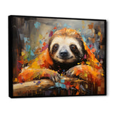 Slumbering Sloth Collage - Sloth Living Room Wall Art