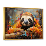 Slumbering Sloth Collage - Sloth Living Room Wall Art
