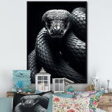 Black Snake Slithering Grace - Snake Wall Decor