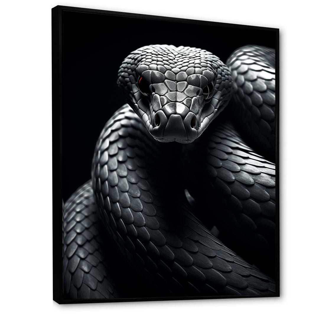 Black Snake Slithering Grace - Snake Wall Decor