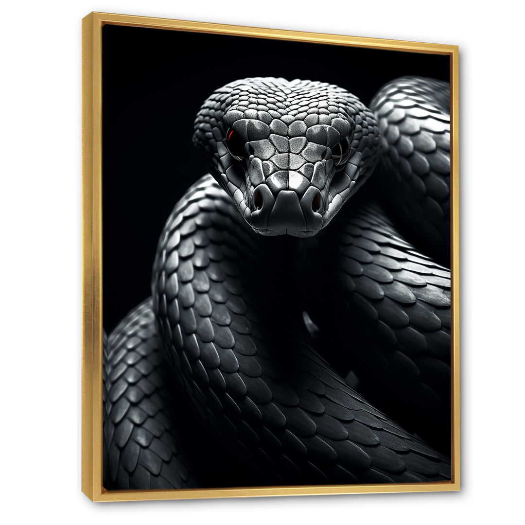 Black Snake Slithering Grace - Snake Wall Decor