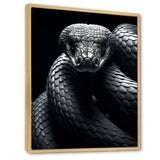 Black Snake Slithering Grace - Snake Wall Decor