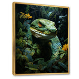 Green Snake Solitude - Snake Wall Art Prints