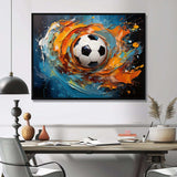 Soccer Ball Kaleidoscope I - Sports Canvas Wall Art