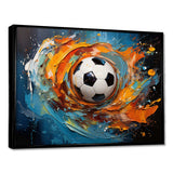 Soccer Ball Kaleidoscope I - Sports Canvas Wall Art