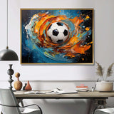 Soccer Ball Kaleidoscope I - Sports Canvas Wall Art