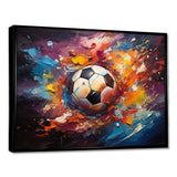 Soccer Ball Kaleidoscope II - Sports Canvas Wall Art