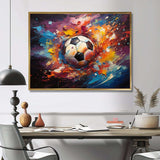 Soccer Ball Kaleidoscope II - Sports Canvas Wall Art